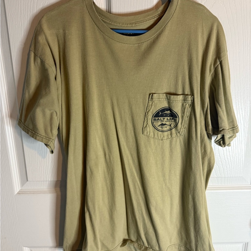 Salt Life Men's Khaki Short Sleeve Tee